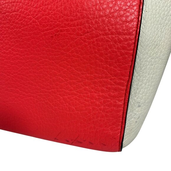 KATE SPADE Leo Houston Street Two Tone Pebble Leather Satchel Handbag - Picture 8 of 13